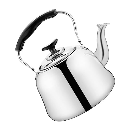 Hoement Edelstahl Pfeifkessel mit Teesieb Hitzebeständig Rostfrei für Induktionsherd Gas Elektroherd Komfortabler Griff Geeignet für Grünen Oolong Kräutertee Whistling Teapot von Hoement