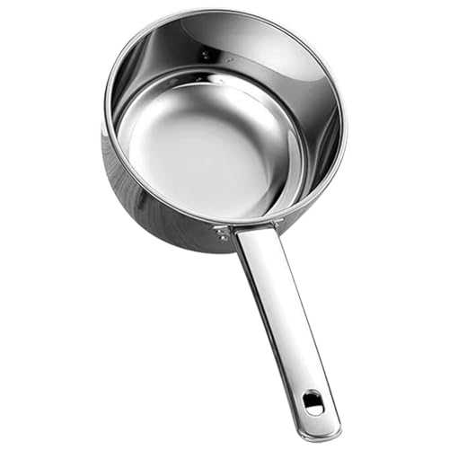 Hoement Edelstahl Schöpfkelle Tiefes Wasserschöpflöffel Ergonomisch für Küche Restaurant Vielseitig Rostfrei Küchenutensil Multifunktional Leicht zu Reinigen von Hoement