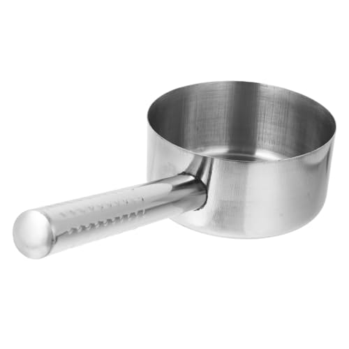 Hoement Edelstahl Schöpflöffel Porridge Spoon mit Langem Griff Dickwandig Küchenwerkzeug für Suppen und Wasser Hitzebeständig Praktisches Kochbesteck für Restaurant und Haushalt von Hoement