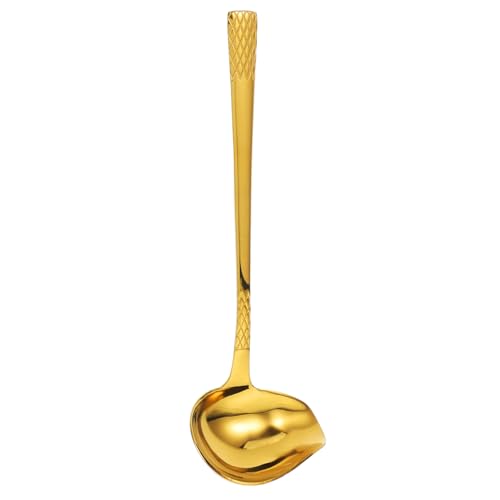 Hoement Edelstahl Schöpflöffel mit Ausgießer Duckbill Design Goldfarbener Servierlöffel für Sauce und Suppe Stahl Robust und Vielseitig für Küche Stilvoll und Einfach zu Reinigen Hoement Edelstahl Schöpflöffel mit Ausgießer Duckbill Design Goldfarbener Servierlöffel für Sauce und Suppe Stahl Robust und Vielseitig für Küche Stilvoll und Einfach zu Reinigen von Hoement