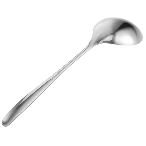 Hoement Edelstahl Servierlöffel mit Extra Langem Griff Großer Suppenschöpfer für Buffet und Gemeinsames Mahl Robustes Küchenutensil für Gastronomie und Haushalt von Hoement