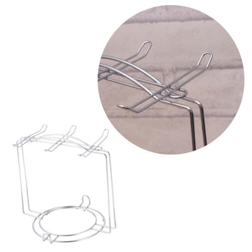 Hoement Edelstahl Tassenhalter für Becher und Teller Platzsparender Küchenorganizer Vielseitiger Kaffeetassen und Geschirrständer für Schrank und Arbeitsplatte Silberner Multifunktions von Hoement