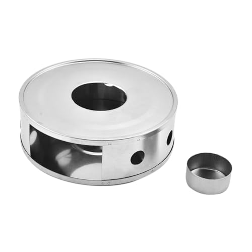Hoement Edelstahl Teekannenwärmer Basis Teapot Heater Warmhalteplatte für Büro Wohnzimmer Vielseitig Einsetzbar Langlebig Sicher von Hoement
