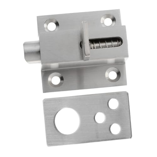 Hoement Edelstahl Türbolzen Riegel mit Eingebauter Feder Robuste Verriegelung für Tür und Fenster Einfache Montage Langlebiger Diebstahlschutz Geeignet für Gartentor und Schiebetür Hoement Edelstahl Türbolzen Riegel mit Eingebauter Feder Robuste Verriegelung für Tür und Fenster Einfache Montage Langlebiger Diebstahlschutz Geeignet für Gartentor und Schiebetür von Hoement