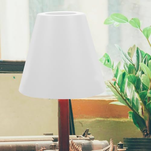 Hoement Eisen Lampenschirm für Tisch Stehlampe Fassung Weiß Lochdurchmesser Dekorativer Lampenabdeckung für Wohnzimmer Bar Innenbeleuchtung von Hoement