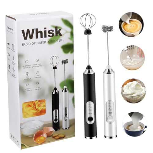 Hoement Elektrischer Edelstahl Milchaufschäumer Stab mit Geschwindigkeiten Leiser Motor Wiederaufladbar per USB Tragbarer Handmixer zum Schlagen von Eiern Sahne und Wiederverwendbar Hoement Elektrischer Edelstahl Milchaufschäumer Stab mit Geschwindigkeiten Leiser Motor Wiederaufladbar per USB Tragbarer Handmixer zum Schlagen von Eiern Sahne und Wiederverwendbar von Hoement