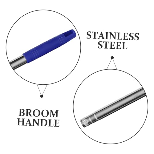 Hoement Ersatz Moppstange Verstellbar mit Robustem Gewinde Kompatibel Vielseitig für Besenstiele und Bodenwischer Komfortabler Griff Langlebig Blaue Kunststoff Edelstahlteile von Hoement