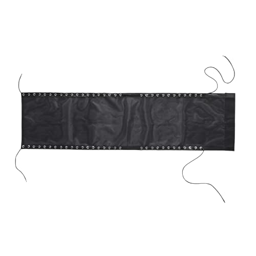 Hoement Ersatzstoff für Gartenliege Atmungsaktive Schwarze Abdeckung für Klappstühle Installieren mit Seil für Outdoor und Camping von Hoement