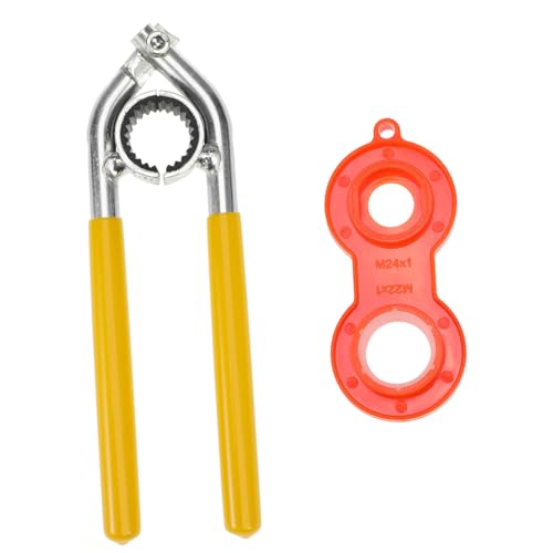 Hoement Faucet Tool aus Carbonstahl Langlebiger Perlatoren-schlüssel mit Gummigriff Flexibel für Küchen Badarmaturen Hochwertiger Aerator Schraubenschlüssel für Wasserhähne von Hoement