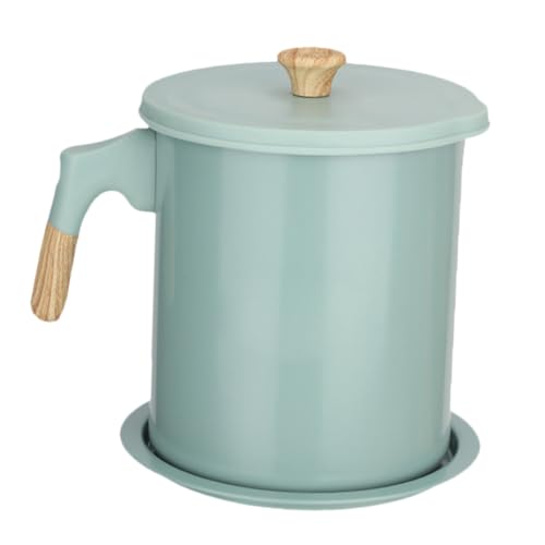 Hoement Filteröltopf Ölbehälter Für Küche Filtertopf Mit Sieb Ölsiebtopf Fettkanne Fettabscheider Zum Kochen Küchenölsieb Ölfiltertopf Grün Edelstahl von Hoement