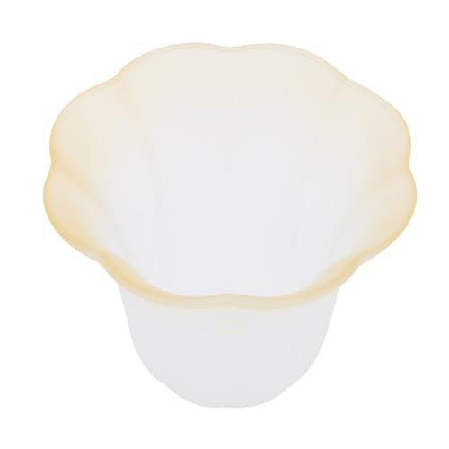 Hoement Frostglas Lampenschirm Schraubsockel Opak Glas Lampenschirm Ersatz für Tisch Deckenlampen Leicht Montierbar Für Wohnzimmer Flur Bar Warmes Licht Glatte Kanten Sicher von Hoement
