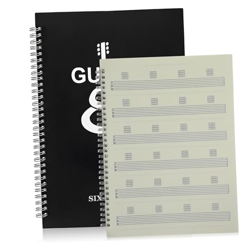 Hoement Gitarren notizbuch mit Sechszeiligem Tabulaturpapier Hochwertiges Tintenresistentes Musik notizbuch für Anfänger Tragbar für Musikunterricht und Gitarrennoten aufzeichnung Hoement Gitarren notizbuch mit Sechszeiligem Tabulaturpapier Hochwertiges Tintenresistentes Musik notizbuch für Anfänger Tragbar für Musikunterricht und Gitarrennoten aufzeichnung von Hoement