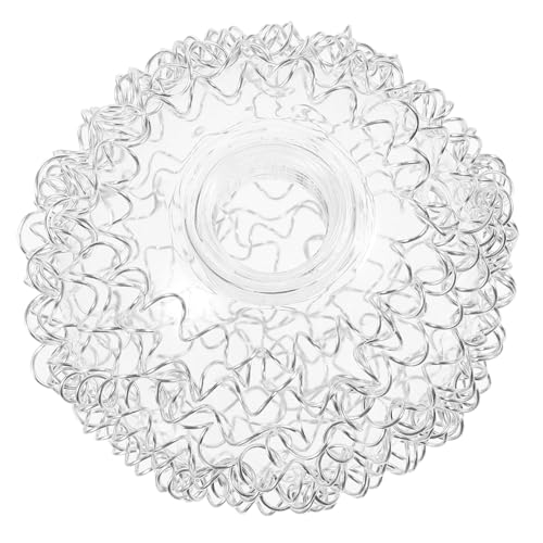 Hoement Glas Lampenschirm Kugel Ømm mit Aluminiumdraht Fassung Ersatz Lampenschirm für Deckenleuchte Kronleuchter Wandleuchte Einfache Montage Langlebig von Hoement
