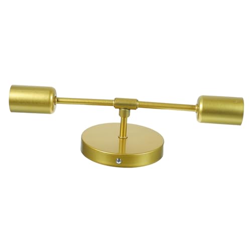 Hoement Goldene Wandlampe Minimalistisch Vintage Wandbeleuchtung Für Flur Bad Schlafzimmer Modern Metall Kunstwandleuchte Innenwandleuchte von Hoement