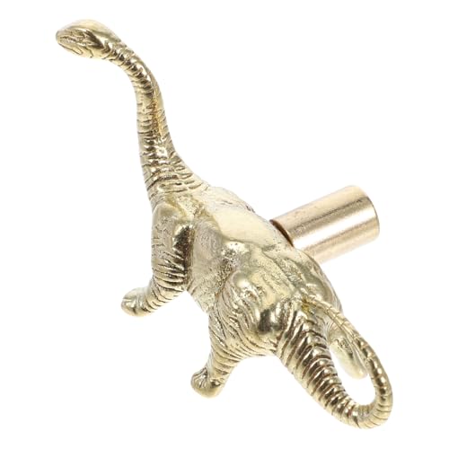 Hoement Goldfarbene Dinosaurier Kommodenknöpfe aus Messing Kratzfeste Schrankgriffe für Kinderzimmer Vielseitige Möbelbeschläge für Schränke Kleiderschränke Einfache Montage von Hoement