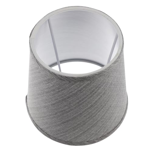 Hoement Grauer Stoff-lampenschirm für Deckenleuchte Langlebiger Ersatzschirm für Kronleuchter Nachttisch Stehlampen Blendfreies Licht Modernes Design Geeignet für Wohnzimmer und von Hoement