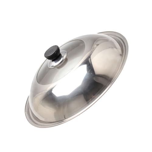 Hoement Großer Wokdeckel Sichtbare Topfabdeckung Spritzschutz Kochtopfabdeckungen Wok Mit Deckel Bratstahldeckel Kochgeschirrdeckel Für Wok Deckel Für Pfanne Wokdeckel von Hoement