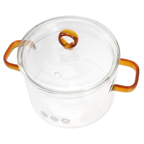 Hoement Hitzebeständiger Glas-kochtopf mit Deckel Transparenter Suppentopf für Suppe und Nudeln Hitzebeständiger Kochtopf mit Doppelgriffen Vielseitiger Topf für Haushalt und Hoement Hitzebeständiger Glas-kochtopf mit Deckel Transparenter Suppentopf für Suppe und Nudeln Hitzebeständiger Kochtopf mit Doppelgriffen Vielseitiger Topf für Haushalt und von Hoement