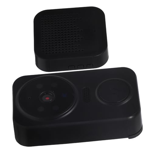 Hoement Intelligente Kabellose Video türklingel mit Nachtsicht Einfache Installation Energiesparend Kompatibel für Büro und Zuhause Integrierbar in Smart home systeme Modell Schwarz von Hoement
