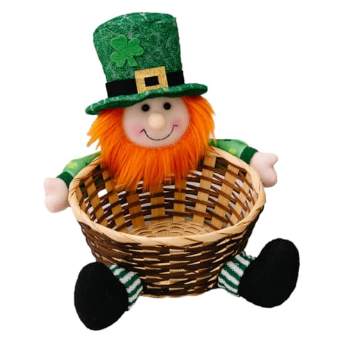 Hoement Irish Day Süßigkeitenkorb St Patrick'S Day Süßigkeitenkorb Süßigkeitenbehälter Partygeschenke Halter St Patrick'S Day Patrick'S Dekoration St Patrick'S Day Aufbewahrungskörbe von Hoement