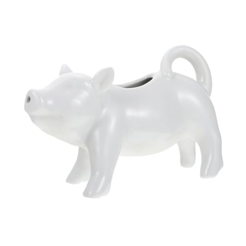 Hoement Keramik Milchkrug mit Tiermotiv Handbemalt Weißes Schwein Langlebiger Milch Kaffeebecher Glatte Oberfläche Einfach zu Reinigen für Zuhause Restaurant Hotel Hoement Keramik Milchkrug mit Tiermotiv Handbemalt Weißes Schwein Langlebiger Milch Kaffeebecher Glatte Oberfläche Einfach zu Reinigen für Zuhause Restaurant Hotel von Hoement