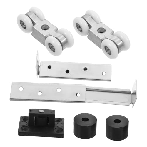 Hoement Kranradspur Gleiten Läufer Industriell Tasche Tür Beweger Form Rolle Schrank-gleiträder Gleitbahn Rolltormöbel Silber Nylon Hoement Kranradspur Gleiten Läufer Industriell Tasche Tür Beweger Form Rolle Schrank-gleiträder Gleitbahn Rolltormöbel Silber Nylon von Hoement
