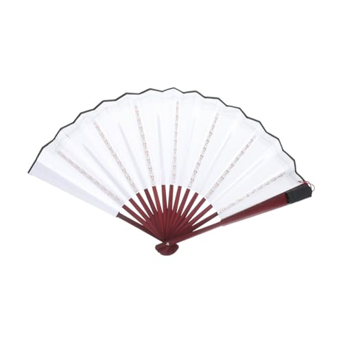 Hoement LED Leuchtender Faltbarer Handfächer mit Regenbogenfarbenem Glüheffekt Langlebiger Kreativ Fan für Party Bar Bühne und Uv Fan Performance Requisit von Hoement