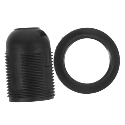 Hoement Lampenfassung Gewindefassung aus PE Material Hitzebeständig Sicherer Lampensockel für DIY Pendelleuchten Ersatzfassung Kompatibel mit Glühbirnen Vielseitig für Wohn und von Hoement