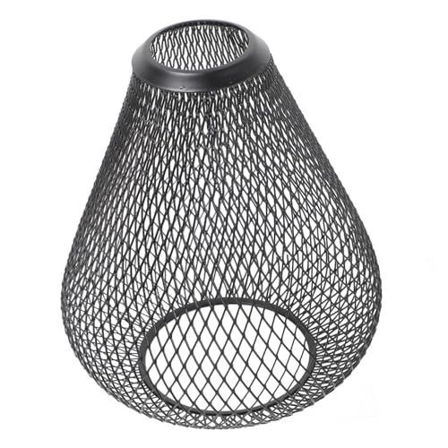 Hoement Lampenschirm Hängelampe Tropfenform Hohldesign Schwarzer Deckenleuchtenschirm für Wohnzimmer Esszimmer Dekorative Lampenabdeckung Einfacher Wohnlich von Hoement