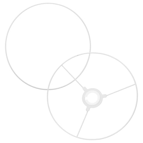 Hoement Lampenschirm Ring Metall DIY Lampenschirm Gestell Robust Vielseitig für Steh Tischlampen von Hoement