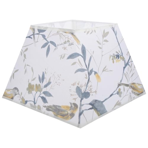 Hoement Lampenschirm mit Vogelmotiv Stoff Lampenschirm Ersatz für Tischlampe Quadratisch für Wohnzimmer Schlafzimmer Büro und Restaurant von Hoement
