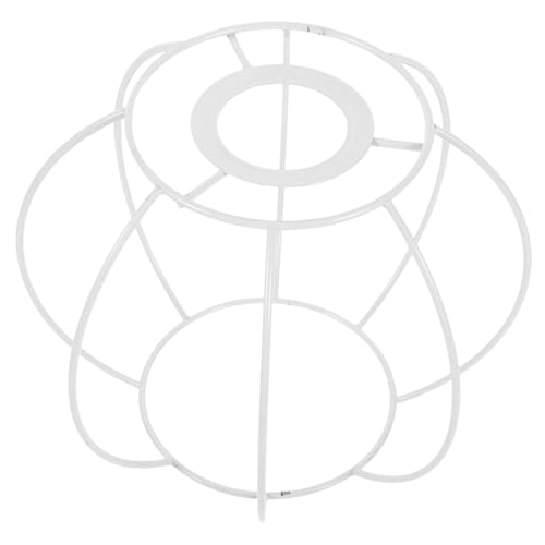 Hoement Metall Lampenschirmrahmen Vintage Stil Robuster DIY Lampengestell für Tischlampe und Kronleuchter Stabile Konstruktion mit Glatten Kanten Vielseitig Einsetzbar für Moderne von Hoement