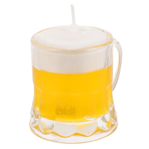Hoement Mini Bierglas aus Premium-Wachs Dekoratives Party-Deko Kleines Bierbecher-Design Langlebig und Sicher als für Geburtstagsfeiern von Hoement
