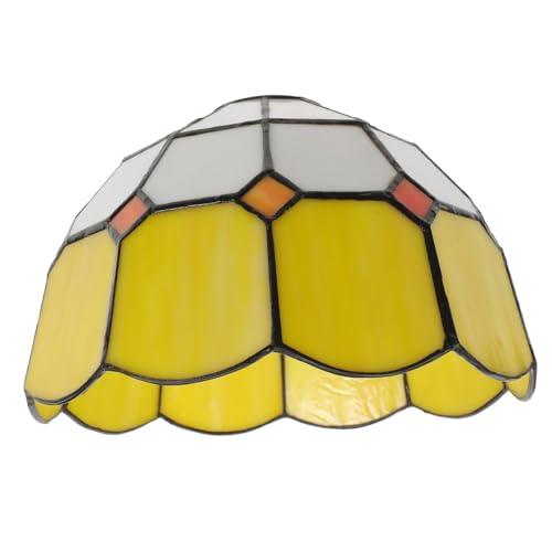 Hoement Modernes Glas Lampenschirm Ersatz für Kronleuchter Wandlampe Deckenleuchte Buntes Glas Weiß Langlebiger Lampenschirm für Schlafzimmer Wohnzimmer Bar Hoement Modernes Glas Lampenschirm Ersatz für Kronleuchter Wandlampe Deckenleuchte Buntes Glas Weiß Langlebiger Lampenschirm für Schlafzimmer Wohnzimmer Bar von Hoement