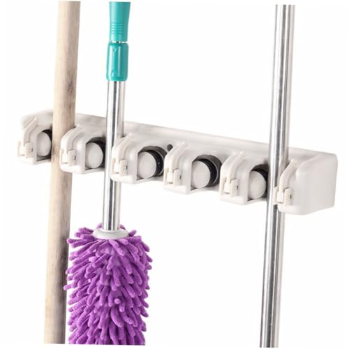 Hoement Mop-Aufhänger Haken zum Aufhängen Gestell Bürstenhalter zur Wandmontage Schlüssel Organisatoren Wall-Besenhalter Werkzeugspeicherregal Halter für Badmopp Mopphalterhalterung Beige Hoement Mop-Aufhänger Haken zum Aufhängen Gestell Bürstenhalter zur Wandmontage Schlüssel Organisatoren Wall-Besenhalter Werkzeugspeicherregal Halter für Badmopp Mopphalterhalterung Beige von Hoement