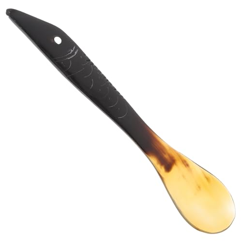 Hoement Ox Horn Löffel mit Langem Griff Widerstandsfähiger Kaffeelöffel und Dessertlöffel Glatter Runder Löffelkopf Handlicher Trinklöffel für Kaffee Tee und Eis Zufällige Hoement Ox Horn Löffel mit Langem Griff Widerstandsfähiger Kaffeelöffel und Dessertlöffel Glatter Runder Löffelkopf Handlicher Trinklöffel für Kaffee Tee und Eis Zufällige von Hoement