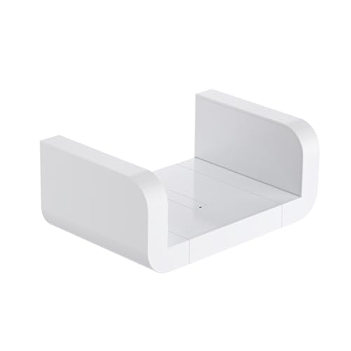 Hoement Plastik Badezimmer Wandregal Wandmontiert Multifunktional Aufbewahrungsrack ohne Bohren Platzsparend für Bad und Schlafzimmer Organizer von Hoement