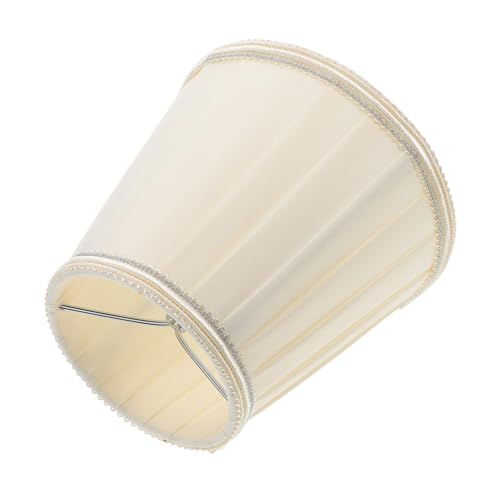 Hoement Plissierter Stoff lampenschirm für Tischlampe Dekorativer Ersatzschirm mit Clip Handgefertigter Lampenschirm Weiches Licht Vielseitig Einsetzbar für Wohnraumgestaltung von Hoement