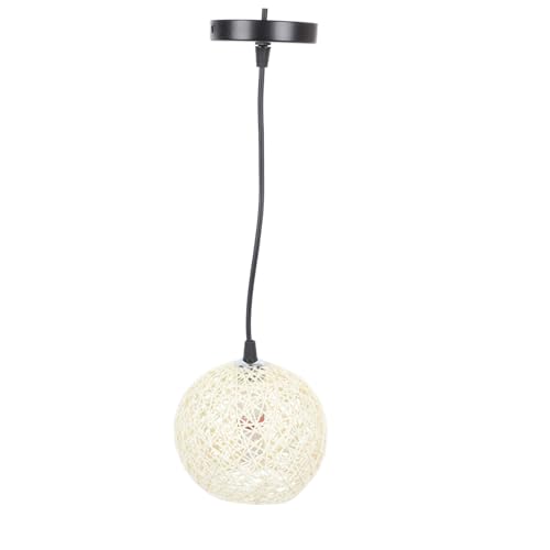 Hoement Rattan Hängeleuchte Warmes Licht Kreative Deckenlampe mit Geflochtenem Lampenschirm für Flur Küche Bar und Innenbereich Dekoration von Hoement