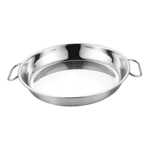 Hoement Robuster Kuchen-/Obstteller aus Edelstahl Ohr für Grillgut Aufbewahrung von Salat Servierküche modern praktisch von Hoement