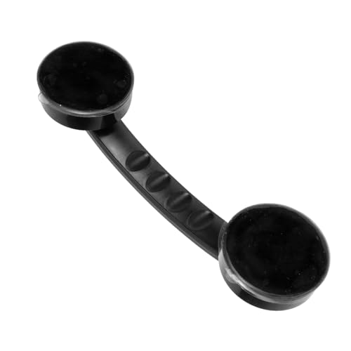 Hoement Saugnapf Haltegriff Groß Schwarz Selbstklebender Bad Glastürgriff Rutschfester Griff für Dusche Fenster Schrank Geeignet für Senioren Barrierefreie Nutzung von Hoement