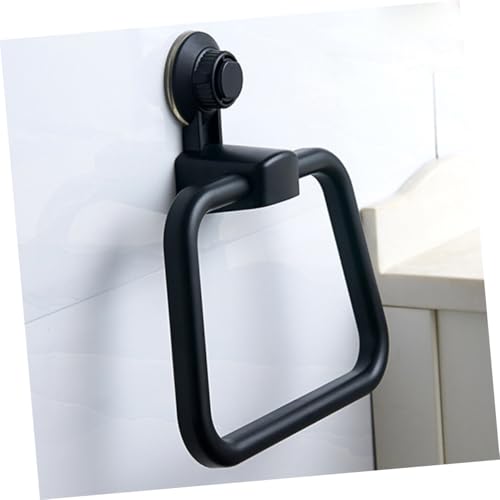 Hoement Saugnapf Handtuchhalter Schwarz Ölbeständig Wiederverwendbar Vakuum Saugnapf Haken für Badezimmer Küche Fliesen Glas Spiegel Keramische Wände von Hoement