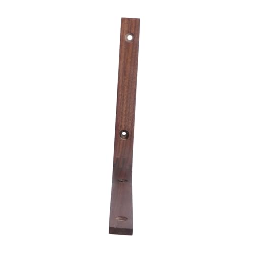 Hoement Schwarznuss Holz Regalhalterung Winkelträger aus Massivem Holz mit Vorgebohrten Schraublöchern Stabile Eckwinkel für Bücherregal Gartenregal Tisch Stuhl-ecken Einfache Montage von Hoement