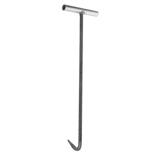 Hoement Schwerer Kanaldeckelheber Lang Dickes Gewindestahl-griff-hebewerkzeug Robustes Handgriff-werkzeug zum Mühelosen Anheben von Schachtabdeckungen Rostbeständig und Langlebig Hoement Schwerer Kanaldeckelheber Lang Dickes Gewindestahl-griff-hebewerkzeug Robustes Handgriff-werkzeug zum Mühelosen Anheben von Schachtabdeckungen Rostbeständig und Langlebig von Hoement