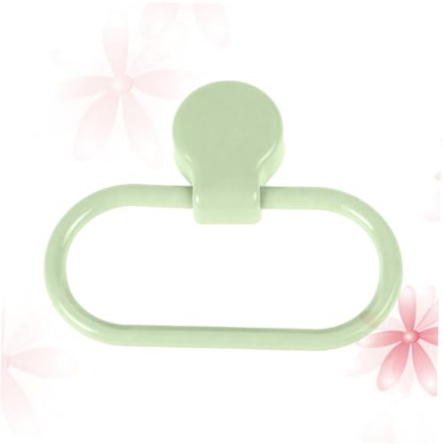 Hoement Selbstklebender Handtuchhalter Ring ohne Bohren Grüner Handtuchring für Bad und Küche Einfache Montage Platzsparender Handtuchhaken für Glatte Oberflächen von Hoement