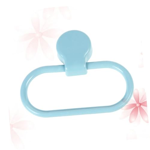 Hoement Selbstklebender Handtuchring ohne Bohren Blauer Tuchhalter aus Langlebigem Abs Einfacher Wandhalter für Küche und Badezimmer Platzsparender Handtuchständer Schnelle Montage ohne von Hoement