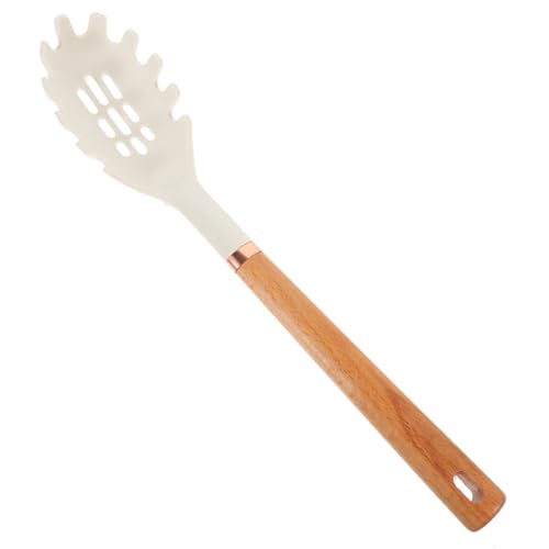 Hoement Siliconer Spaghetti Löffel mit Holzgriff Hitzebeständiger Nudellöffel für Servieren von Pasta und Spaghetti Leicht und Praktisch für Jede Küche Zufällige Farbe Hoement Siliconer Spaghetti Löffel mit Holzgriff Hitzebeständiger Nudellöffel für Servieren von Pasta und Spaghetti Leicht und Praktisch für Jede Küche Zufällige Farbe von Hoement