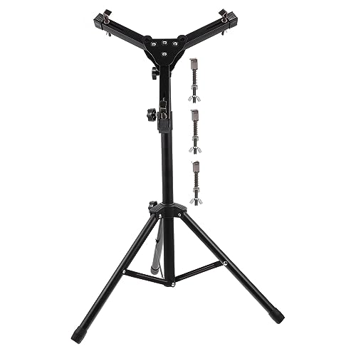 Hoement 1satz Einstellbares Faltbares Alloy Drum Rack Für Snare Drum Robustes Und Praktisches Stativ Für Schlagzeug Schwarz Für Übungszwecke von Hoement
