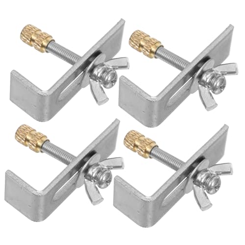 Hoement Spülbecken Befestigungsklammern Unterbaubecken Halterungen Klemmen Spülbecken Zubehör Robuste Kupfer Eisen Clips für Sicheren Halt von Hoement