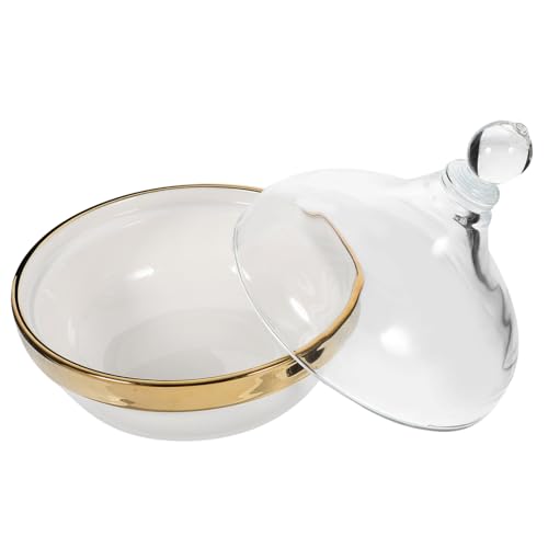 Hoement Süßigkeitenschalen Buffet Gebäckschale Bonbonschale Mit Deckel Porzellan Dessert Puddingschale Backfarbe Keramik Modern Rustikal Große Form Zum Servieren Trifle Schale von Hoement